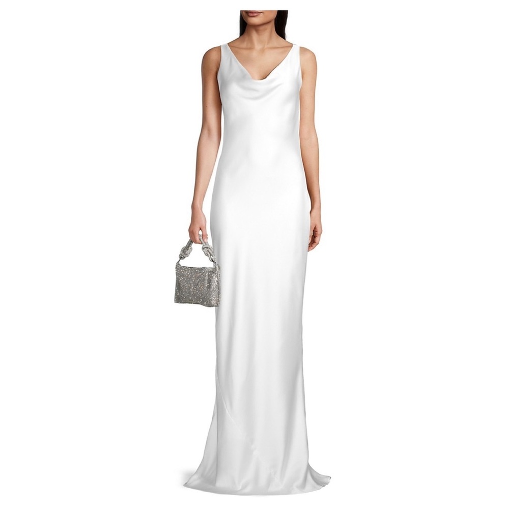 Norma Kamali Maria Satin Gown